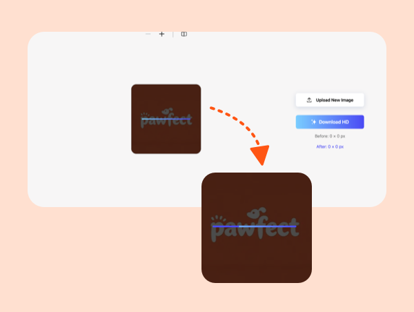 Step 2: AI Processing to Upscale Image Resolution